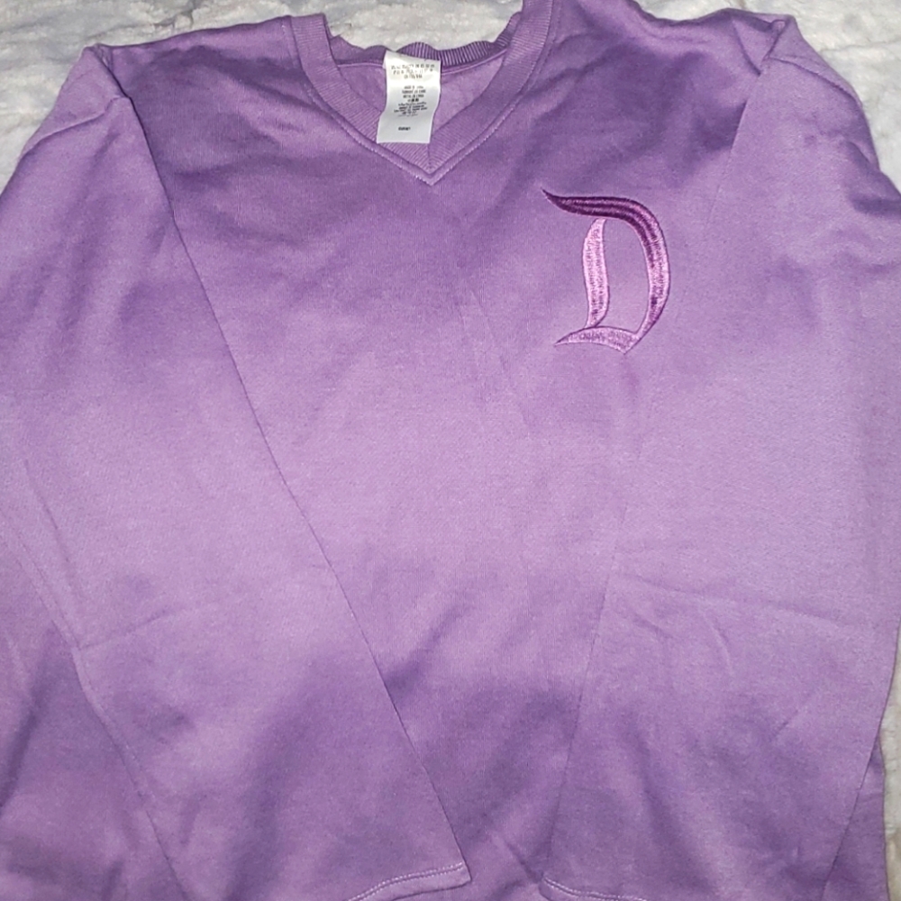 XS Purple Disney V-Neck COZY Sweater